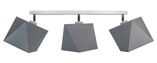 Lampa sufitowa do pokoju dziewczynki różowe abażury 3-punktowa Diament Led 