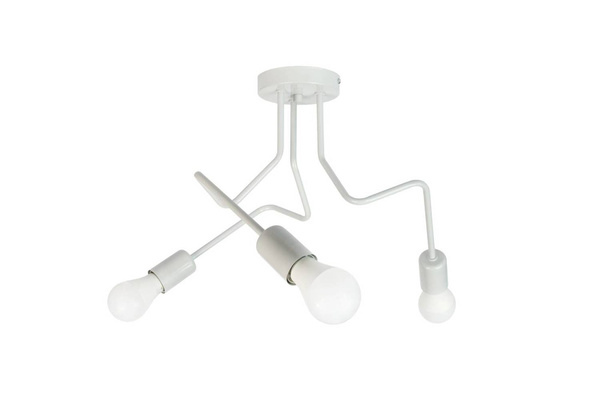 Lampa sufitowa do pokoju dziecka szara w stylu loft Luna 3