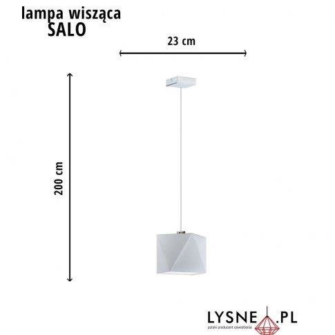 Lampa wisząca do pokoju dziecięcego SALLO niebieski abażur