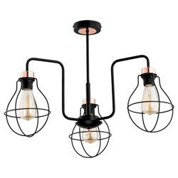Lampa sufitowa VIOLA III czarny miedź śr. 65cm