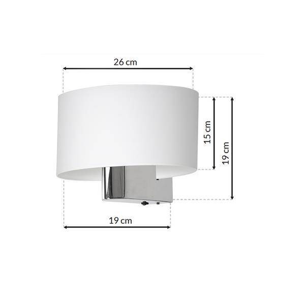 Kinkiet CASINO WHITE/CHROME 1xE27 ML6371