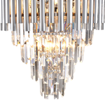 Lampa sufitowa MADISON, chrom/transparentny, 9x40W E14, ML8805