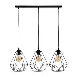 Lampa wisząca BASKET BLACK 3xE27