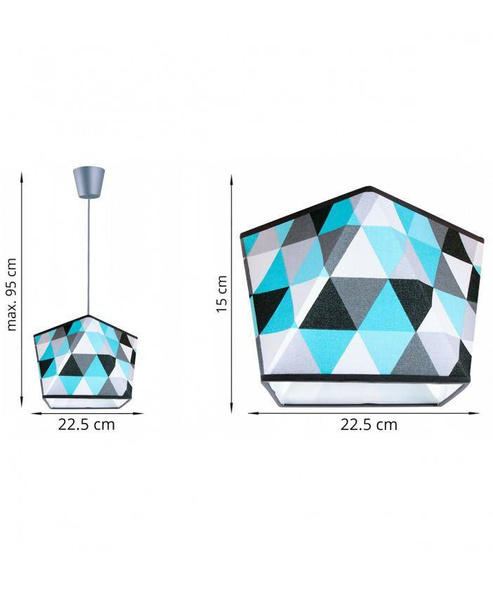 Lampa do pokoju dziecięcego pojedyncza Diament