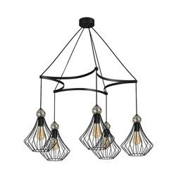 Lampa wisząca JEWEL BLACK 5xE27