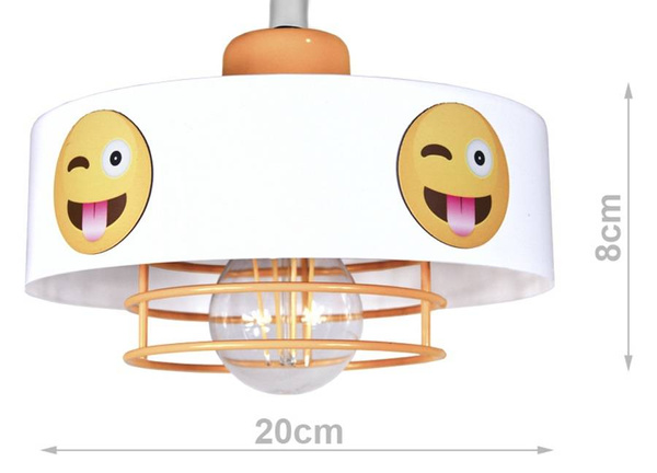 Lampa ścienna do pokoju chłopca i dziewczynki regulowana Smile 1xE27 led