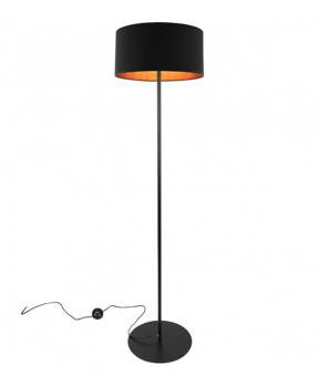 Nowoczesna Lampa Stojąca z Abażurem Złoty Środek