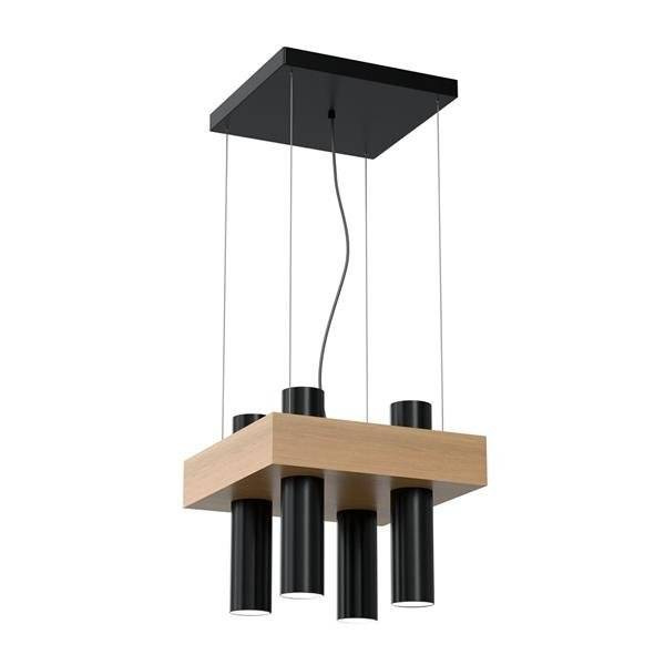Nowoczesna lampa wisząca WEST BLACK 4xGU10 MLP5512
