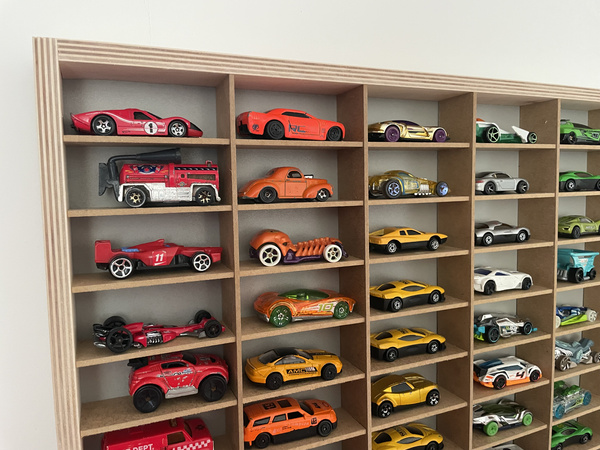 Półka na resoraki Hot Wheels drewniana organizer do pokoju dziecka 72SZ