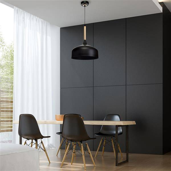 Nowoczesna lampa wisząca TAYLOR BLACK 1xE27 60W MLP6218