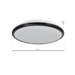 Plafon TERMA BLACK 28W LED Ø360 mm ML6404