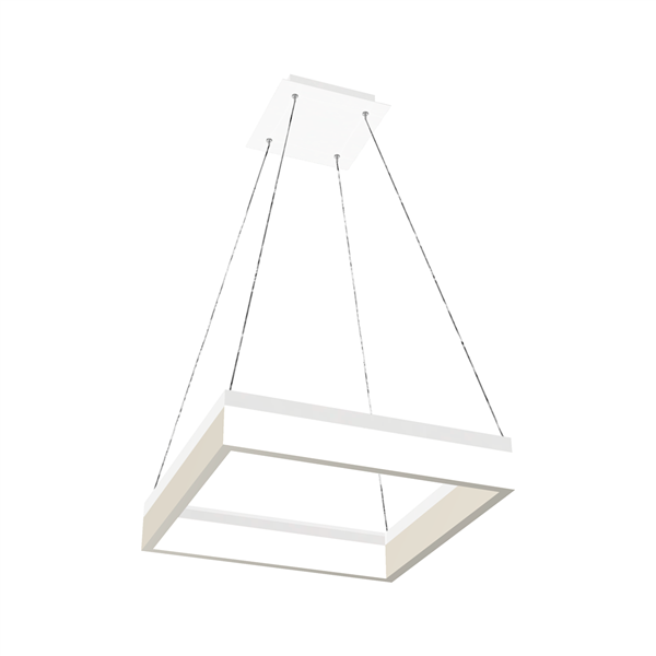 Lampa wisząca NERO WHITE 32W LED wys. 60-100cm | biała
