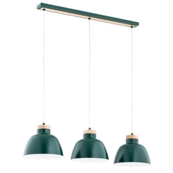 Lampa wisząca ALFA LORIEN ZIELONA 3xE27 85cm | 62392