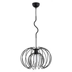 Nowoczesna lampa wisząca KIWI E27 wys. 90cm | czarny