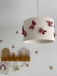Lampa wisząca do pokoju dziewczynki i chłopca w stylu Boho Ważki 35 cm