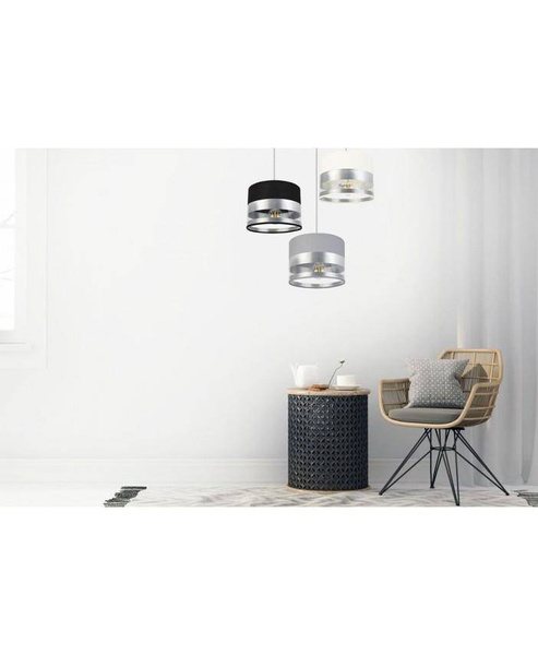 Elegancka Lampa z Transparentnymi Detalami na Nowoczesnych Abażurach