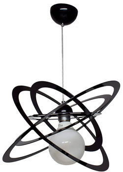Lampa wisząca młodzieżowa czarna Sferis