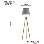 Designerska lampa dziecięca Świetlisty Stożek – miętowy abażur