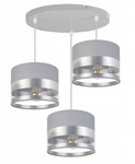 Elegancka Lampa z Transparentnymi Detalami na Nowoczesnych Abażurach