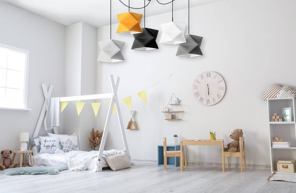 Lampa wisząca do pokoju dziecka typu pająk kolorowa Diament Spyder 5
