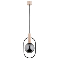 Lampa wisząca ALFA NIKI DREWNIANA 1xE14 19cm | 61154