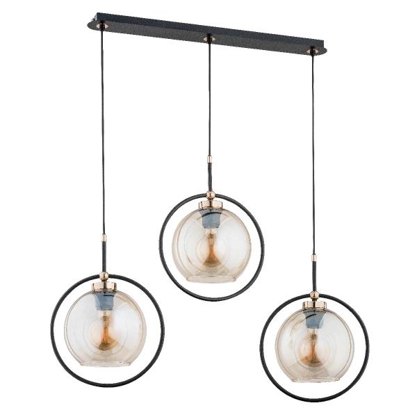 Lampa wisząca ALFA SELDI ZŁOTA 3xE27 27cm | 62178