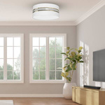 Lampa Sufitowa ULTIMO WHITE, MLP7350, 40 cm, biały/transparentny/złoty, 2x60W E27