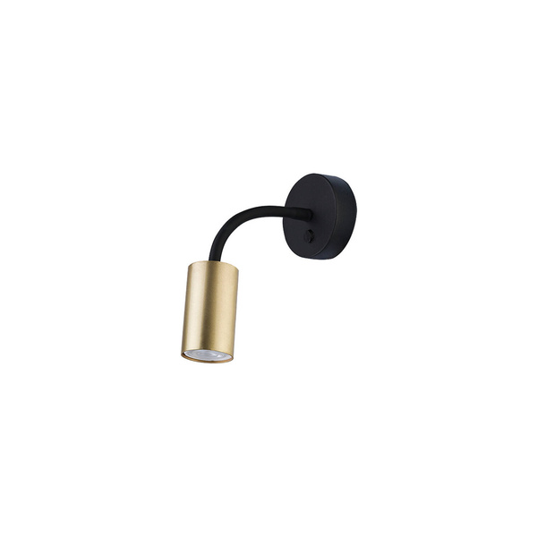 Kinkiet ruchomy giętki EYE FLEX BRASS  mosiądz/czarny