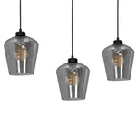 Lampa wisząca listwa SANTIAGO SMOKED 3xE27