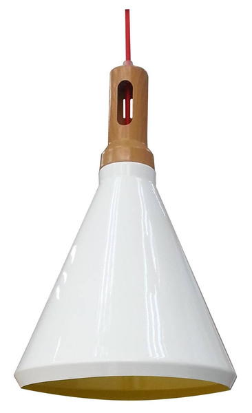 LAMPA SUFITOWA WISZĄCA CANDELLUX ROBINSON 31-37695   E27 BIAŁY / WNĘTRZE ŻÓŁTE