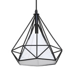 Lampa wisząca z drutu TRIANGOLO 25cm