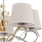 Nowoczesna lampa sufitowa SANDRA V chrom śr. 69cm