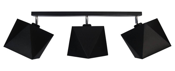 Lampa sufitowa do pokoju dziewczynki różowe abażury 3-punktowa Diament Led 