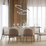 Designerska lampa wisząca ROTONDA CHROME 93W LED | Chrom