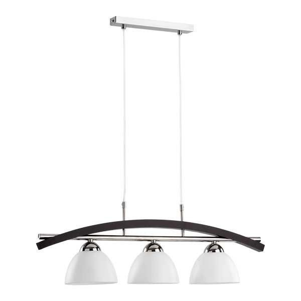 Lampa wisząca listwa nowoczesna FUJI wenge/biały szer. 70cm
