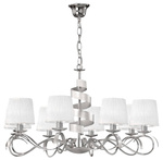 Lampa wisząca chrom 8xE14 żyrandol Denis 38-23452