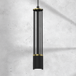 Lampa wisząca ESTILO, MLP8409. czarny/złoty, 1x40W GU10