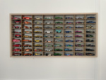 Półka na resoraki Hot Wheels drewniana organizer do pokoju dziecka 72SZ