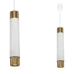 Nowoczesna lampa wisząca MARBLE WHITE/GOLD 1xGU10 ML6342