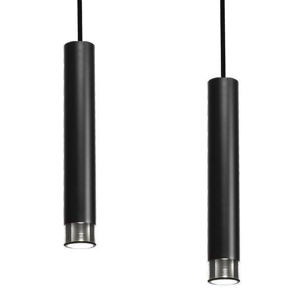 Nowoczesna lampa wisząca DANI BLACK/CHROME 3xGU10 MLP6232