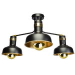 Lampa sufitowa MARGO 3xE27 BLACK/GOLD 3xE27
