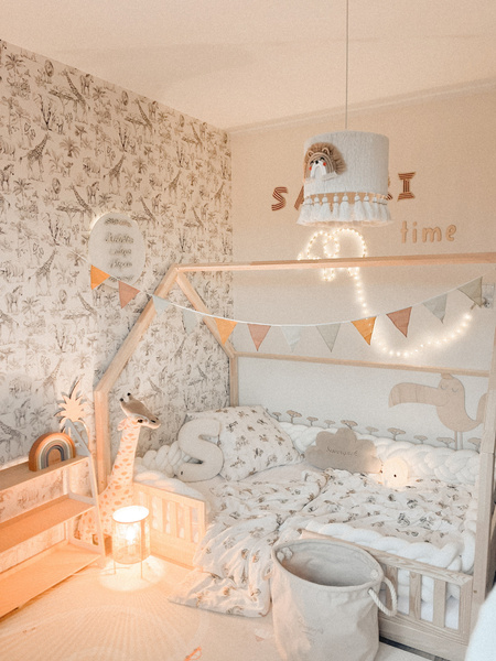 Lampa sufitowa do pokoju dziecka w stylu Boho Król Lew