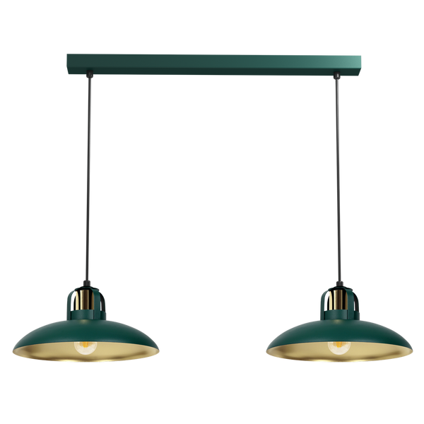Lampa wisząca FELIX GREEN/GOLD 2xE27
