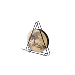 Lampa podłogowa mała nowoczesna WHEEL złoty szer. 34cm