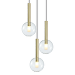 Lampa wisząca NIKO GOLD 3xG9