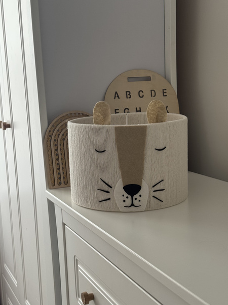 Lampa wisząca do pokoju dziecka Lew w tylu boho średnica 35 cm Led 