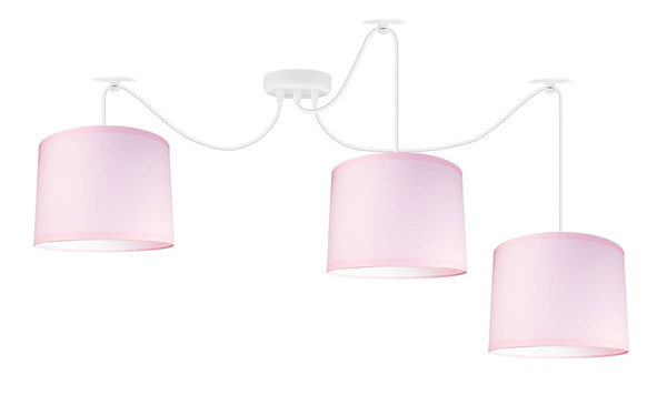Lampa różowa dla dziewczynki typu pająk PINK 4
