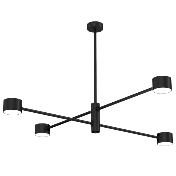 Lampa sufitowa CROSS BLACK 4xGX53