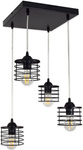 Lampa wisząca  do pokoju dziecięcego w stylu loft Edison Koszyk 4xE27