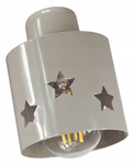 Lampa sufitowa do pokoju dziecięcego szara Star Loft 3